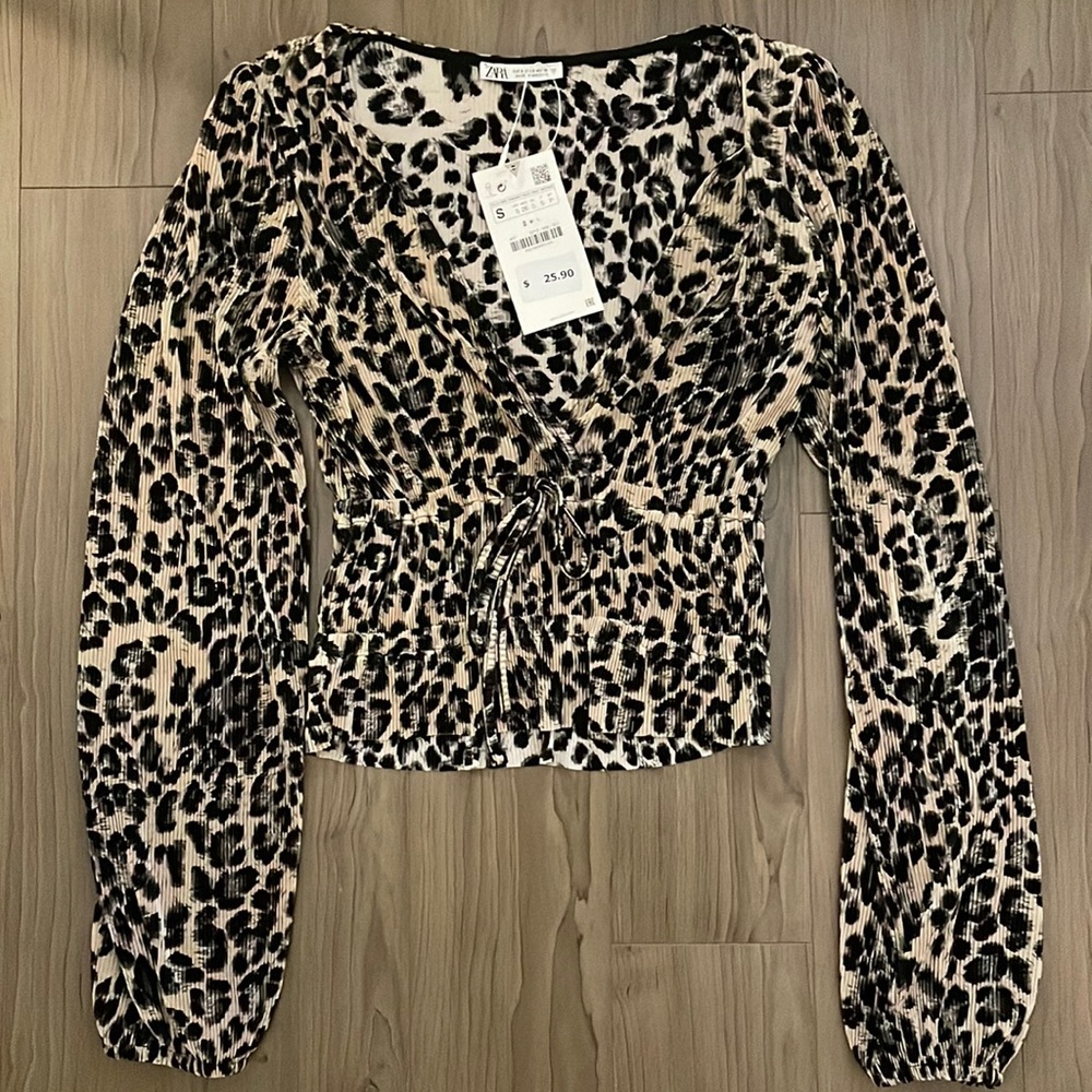Zara Leopard Shirt